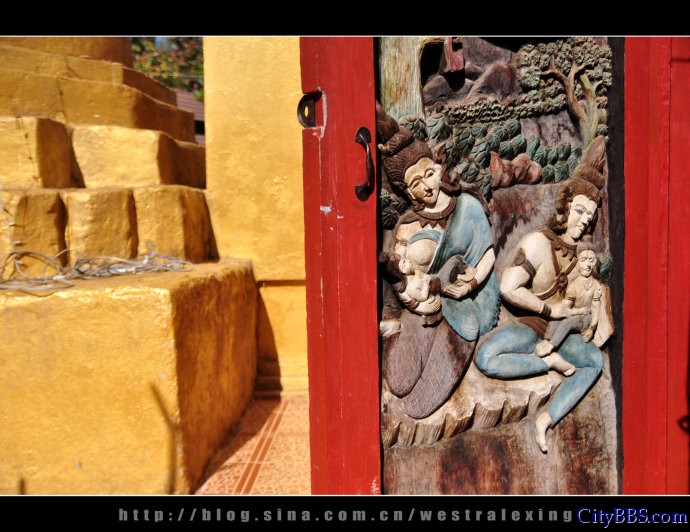 泰国北部清迈拜县寺庙