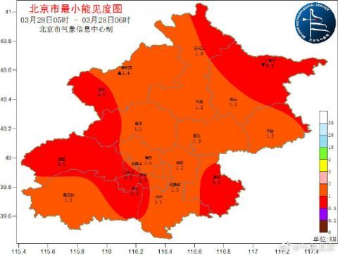 沙尘大风28日凌晨进京空气质量达到严重污染