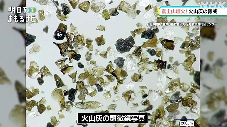 火山灰并不仅仅是灰烬，还有大量的玻璃残渣