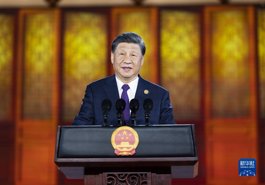 习近平和彭丽媛为出席中国－中亚峰会的中亚国家元首夫妇举行欢迎仪式和欢迎宴会 ...