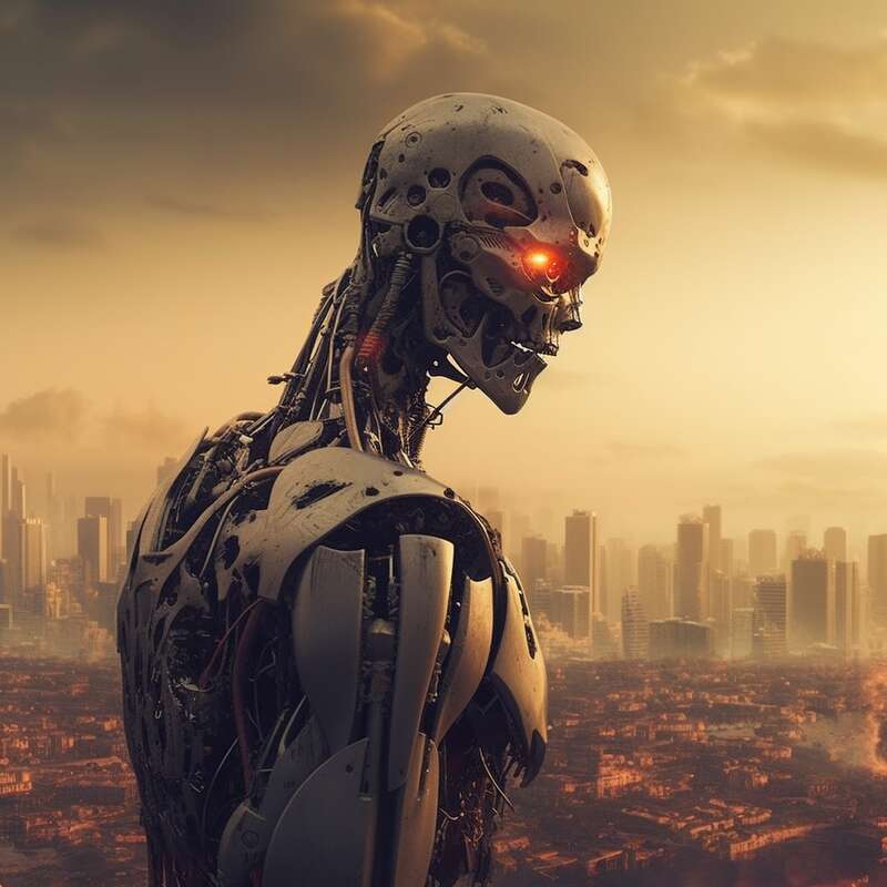 人工智能用某种暴力从肉体上完全消灭人类或是统治世界
