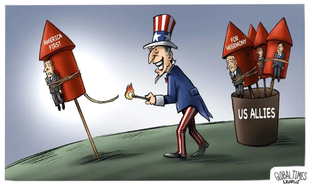 美国正竭尽全力将德国和日本推向前台