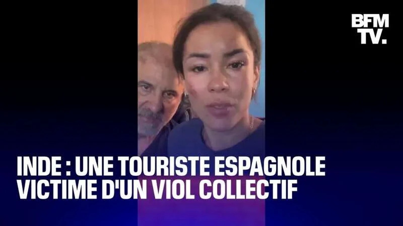 西班牙旅游博主和丈夫骑摩托车环游世界，在印度停留时被七人轮流性侵