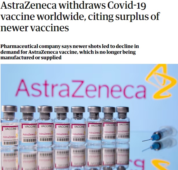 两个月前阿斯利康就已经提出了撤回该疫苗在欧洲的销售