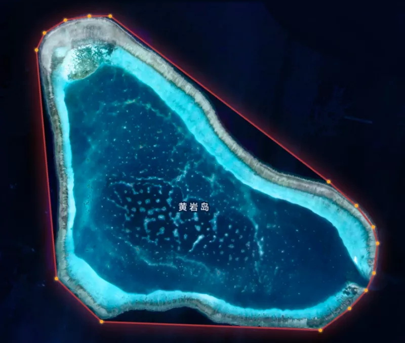 中国公布了黄岩岛的领海基线