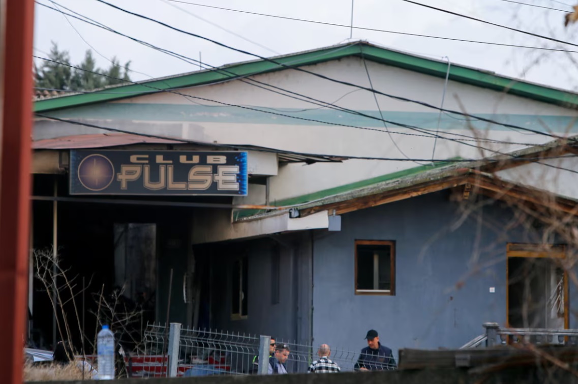 北马其顿科卡尼夜总会火灾现场