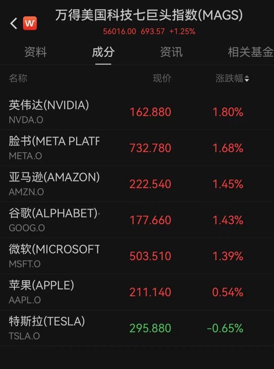 美国七巨头指数