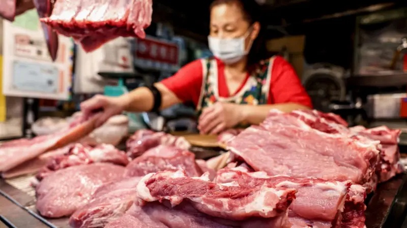 台湾猪肉摊