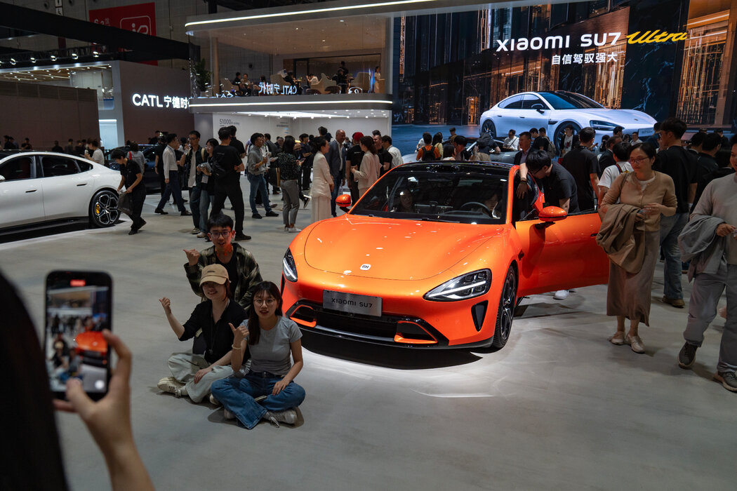 2025年4月上海车展上的小米SU7 Ultra