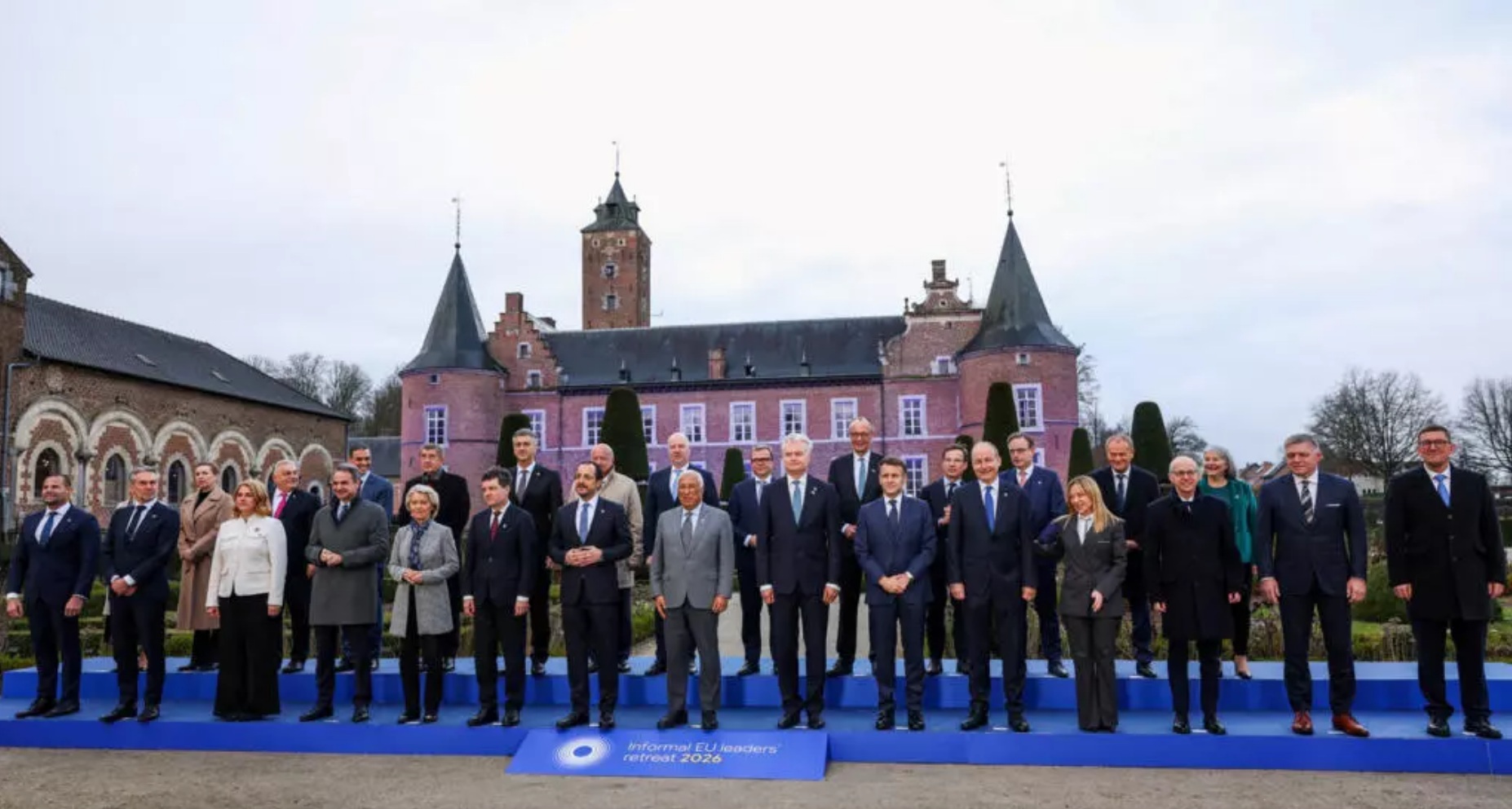 欧盟领导人在布鲁塞尔阿尔登比森举行非正式会议